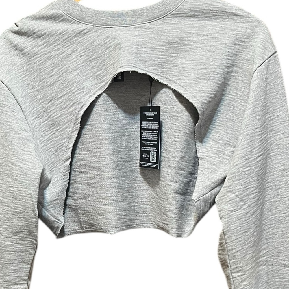 1st Phorm NWT Refine Ultra Crop Light Heather Grey Size Medium - Picture 5 of 15